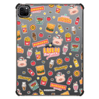 Burgers Stickermania - IPad Case | iPad Pro 11-inch (3rd/4th gen) / iPad Impact Case / Black | Image 1