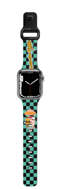 Your Daily Burgers by LuLu the Piggy | Apple Watch Series 7-9 (45mm) / Impact Band / Black | Image 1