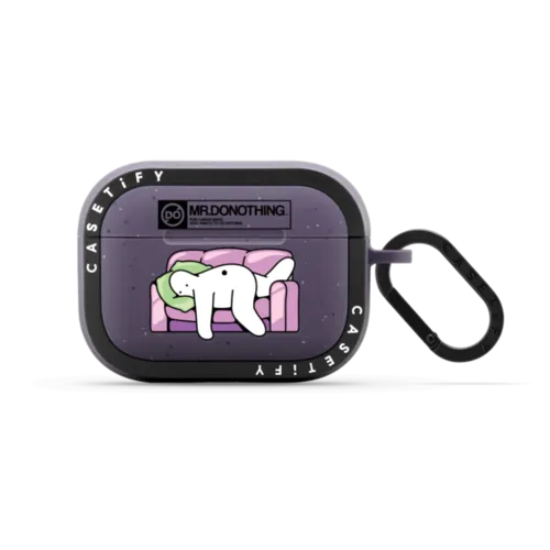 Mr.Donothing-Sofa | AirPods Pro 2 / Earbuds Bounce Case / Matte Deep Purple | Image 1