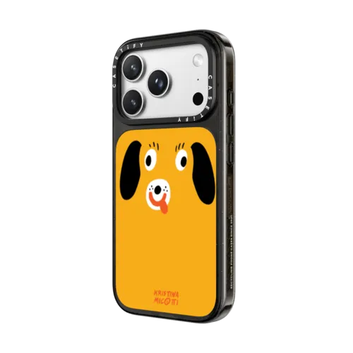 Mustard Dog by Kristina Micotti | iPhone 18 Pro Max / Impact Case MagSafe Compatible - Glossy / Glossy Black | Image 2