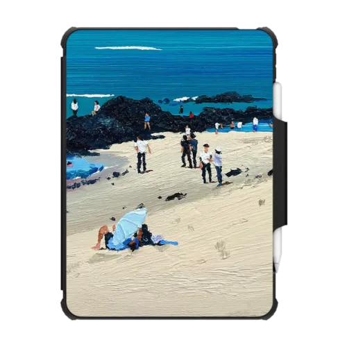 The panoramic_Jeju #4 | iPad Pro 11-inch (3rd/4th gen) / iPad Impact Folio Case / Black | Image 1