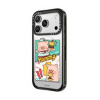 BURGERS COMIC BY LULU THE PIGGY | iPhone 17 Pro Max / Impact Case MagSafe Compatible / Black | Image 2