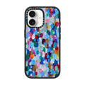 Rainbow Sparkle Confetti | iPhone 17 / Impact Case MagSafe Compatible / Matte Black | Image 1