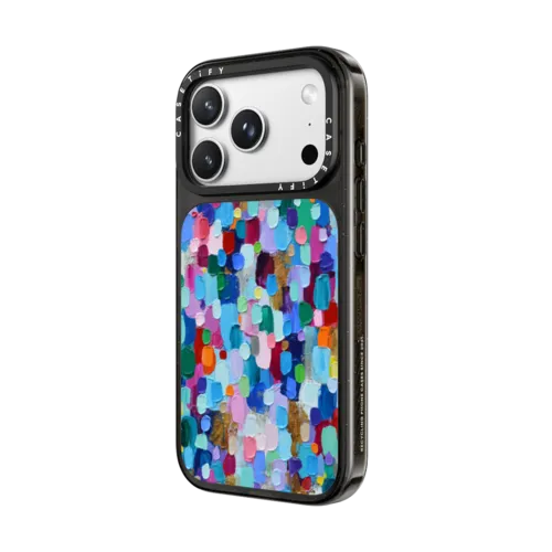 Rainbow Sparkle Confetti | iPhone 18 Pro Max / Impact Case MagSafe Compatible - Glossy / Glossy Black | Image 2