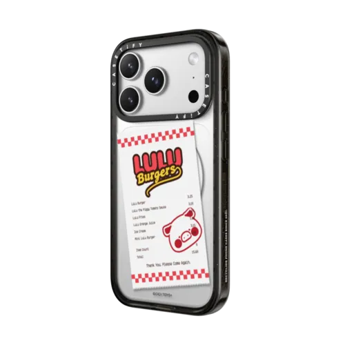 ORDER THE BURGERS HERE BY LULU THE PIGGY | iPhone 17 Pro Max / Impact Case MagSafe Compatible / Black | Image 2