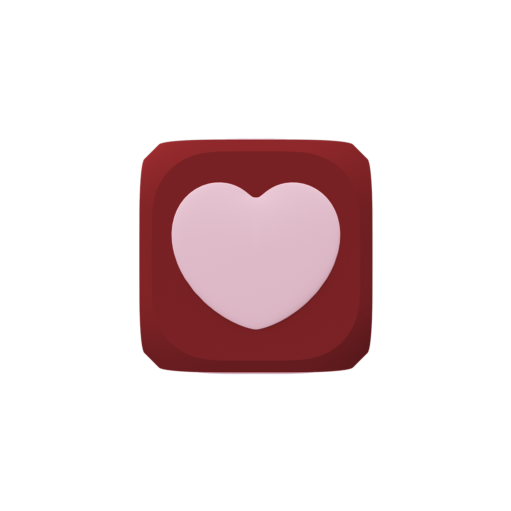 Charm Cube - Pink Heart | Image 1