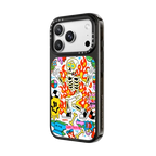 Skeleton Fire | iPhone 18 Pro Max / Impact Case MagSafe Compatible - Glossy / Glossy Black | Image 2