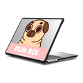 Puglie Pug Dum Boi | MacBook Pro 14-inch (M1 - M5) / MacBook Impact Case / Black | Image 1