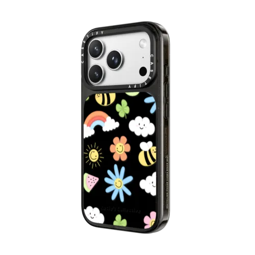 Rainbow by Katie's Collective | iPhone 18 Pro / Impact Case MagSafe Compatible - Glossy / Glossy Black | Image 2