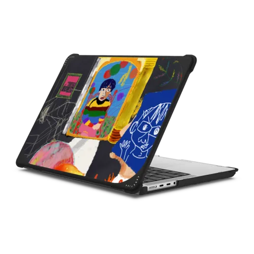 mirrorme MacBook | MacBook Pro 14-inch (M1 - M5) / MacBook Bounce Case / Black | Image 1