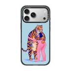 The Woman and The Tiger | iPhone 17 Pro Max / Impact Case MagSafe Compatible / Black | Image 1