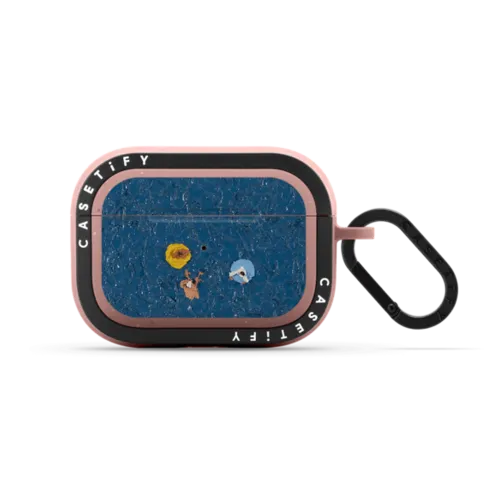Floating people #2 | AirPods Pro 2 / Earbuds Bounce Case / Matte Dusty Rose | Image 1