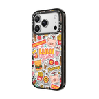 BURGERS STICKERMANIA BY LULU THE PIGGY | iPhone 17 Pro Max / Impact Case MagSafe Compatible / Black | Image 2