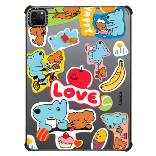 Dog lover's daily life | iPad Pro 11-inch (3rd/4th gen) / iPad Impact Case / Black | Image 1