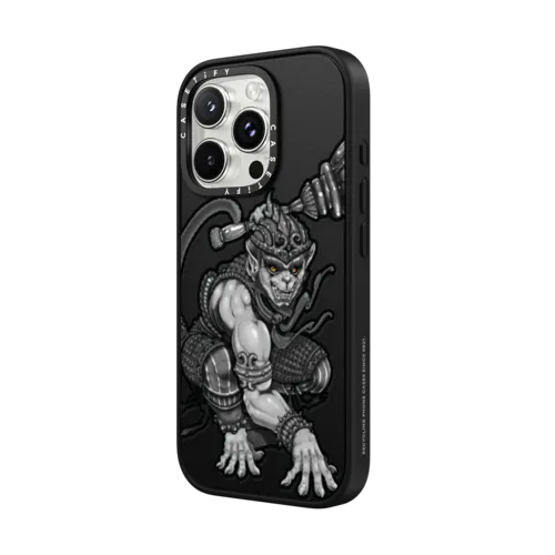 Hanuking Mono by Gabe Shum | iPhone 16 Pro Max / Impact Case MagSafe Compatible / Matte Black | Image 2