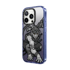 Hanuking Mono by Gabe Shum | iPhone 16 Pro Max / Impact Case MagSafe Compatible / Glitter Indigo | Image 2