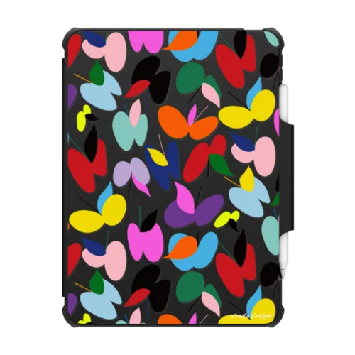 APPLEFLY_MULTICOLOR_CLEAR | iPad Pro 11-inch (3rd/4th gen) / iPad Impact Folio Case / Black | Image 1