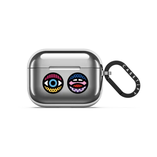 Eyeconic AirPods by Craig & Karl | AirPods Pro 3 / Earbuds Mirror Case / Silver | Image 1