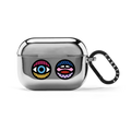 Eyeconic AirPods by Craig & Karl | AirPods Pro 2 / Earbuds Mirror Case / Silver | Image 1