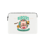 Always Fresh and Hot Burgers by LuLu the Piggy | Small (13") / Impact Laptop Sleeve / Multicolor | Image 1