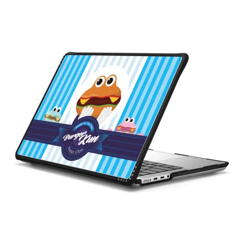 Burger Mac | MacBook Pro 14-inch (M1 - M5) / MacBook Impact Case / Black | Image 1