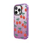 Uglie Mug Cherries | iPhone 16 Pro Max / Impact Case MagSafe Compatible / Glitter Purple | Image 2