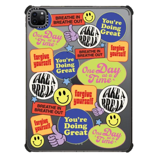 Doing Great iPad Case by Quotes by Christie | iPad Pro 11-inch (3rd/4th gen) / iPad Impact Case / Black | Image 1