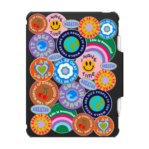 I Have Time iPad Case by Quotes by Christie | iPad Pro 11-inch (3rd/4th gen) / iPad Impact Folio Case / Black | Image 1