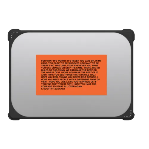 For What It's Worth Computer Case by Quotes by Christie | MacBook Pro 14-inch (M1 - M5) / MacBook Bounce Case / Black | Image 2