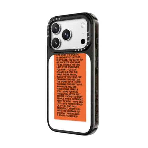 For What It's Worth Phone Case by Quotes by Christie | iPhone 18 Pro Max / Impact Case MagSafe Compatible - Glossy / Glossy Black | Image 2