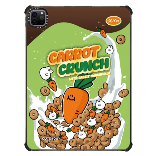 carrot crunch by second morning | iPad Pro 11-inch (3rd/4th gen) / iPad Impact Case / Black | Image 1
