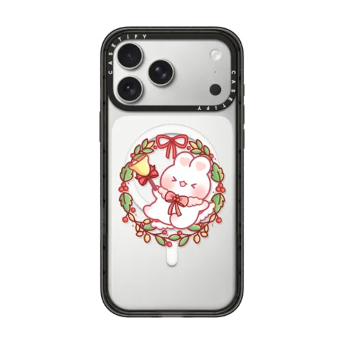 Christmas Puffie by Creampuffs | iPhone 17 Pro Max / Impact Case MagSafe Compatible / Black | Image 1