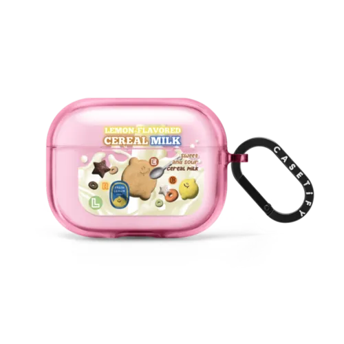 lemon cereal milk by second morning | AirPods Pro 2 / Earbuds Impact Case / Pink Fizz | Image 1
