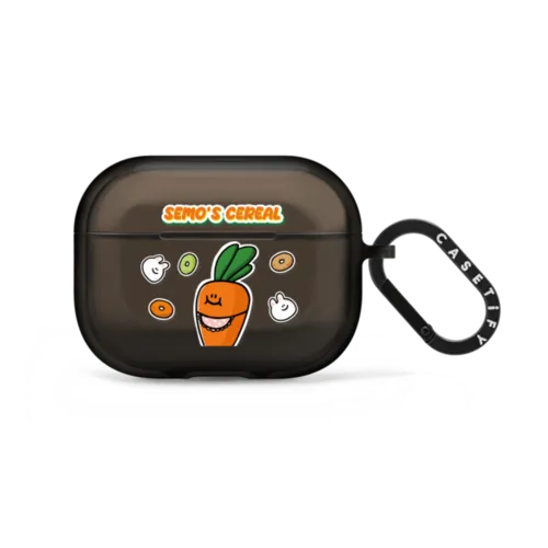 carrot by second morning | AirPods Pro 2 / Earbuds Impact Case / Black | Image 1