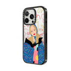 Graffiti Girl by Eszter Chen | iPhone 16 Pro Max / Impact Case / Black | Image 2