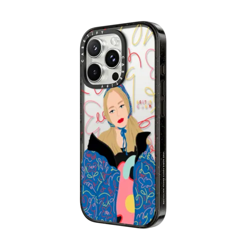 Graffiti Girl by Eszter Chen | iPhone 16 Pro Max / Impact Case / Black | Image 2