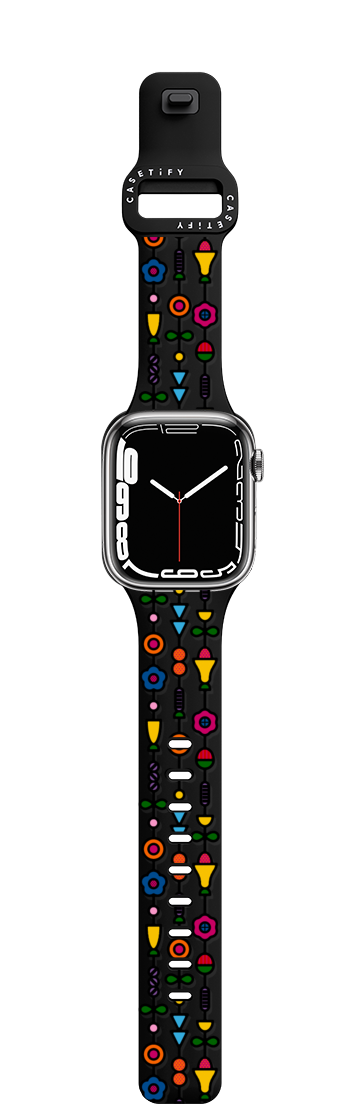 Heliotrope Watch Band | Apple Watch Series 7-9 (45mm) / Impact Band / Black | Image 1