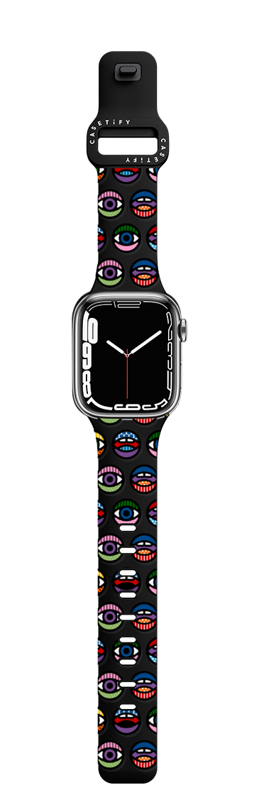 Eyeconic Watch Band | Apple Watch Series 7-9 (45mm) / Impact Band / Black | Image 1