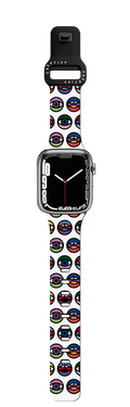 Eyeconic Watch Band (White) | Apple Watch Series 7-9 (45mm) / Impact Band / Black | Image 1