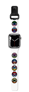 Eyeconic 2 Watch Band (White) | Apple Watch Series 7-9 (45mm) / Impact Band / Black | Image 1