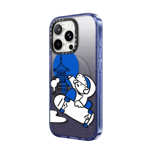 Skater JOHN - JAPAN | iPhone 16 Pro Max / Impact Case MagSafe Compatible / Glitter Indigo | Image 2