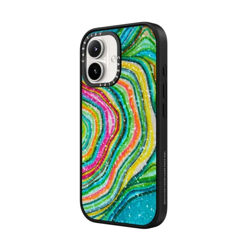 Lineation No. 74 by Ingrid Ching | iPhone 16 / Impact Case MagSafe Compatible / Matte Black | Image 2