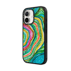 Lineation No. 74 by Ingrid Ching | iPhone 16 / Impact Case MagSafe Compatible / Matte Black | Image 2