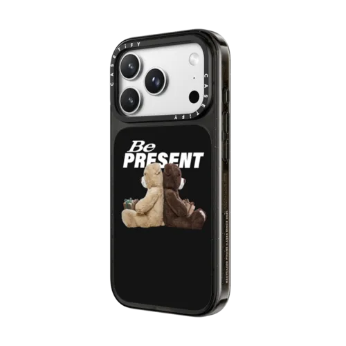 Be Present, Black Case | iPhone 18 Pro Max / Impact Case MagSafe Compatible - Glossy / Glossy Black | Image 2