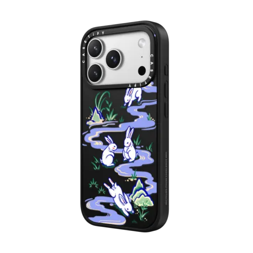 Water Rabbit by Georgina Leung | iPhone 17 Pro Max / Impact Case MagSafe Compatible / Matte Black | Image 2