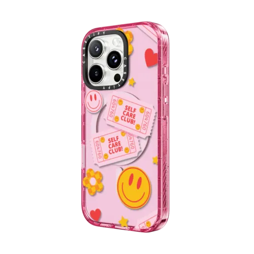 Self Care Club! Phone Case | iPhone 16 Pro Max / Impact Case MagSafe Compatible / Pink Fizz | Image 2