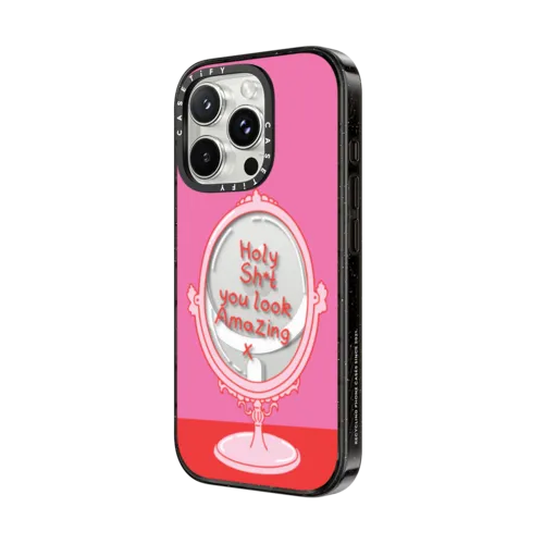 Holy Sh*t You Look Amazing Phone Case | iPhone 16 Pro Max / Impact Case MagSafe Compatible / Black | Image 2