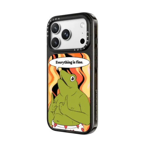 Everything is Fine. | iPhone 18 Pro Max / Impact Case MagSafe Compatible - Glossy / Glossy Black | Image 2