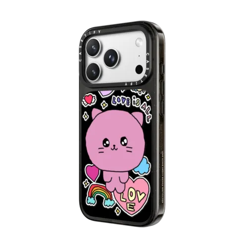 Love is ALL | iPhone 18 Pro Max / Impact Case MagSafe Compatible - Glossy / Glossy Black | Image 2