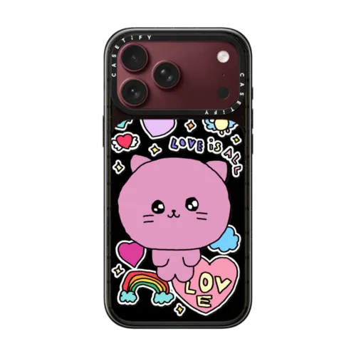 Love is ALL | iPhone 18 Pro Max / Impact Case MagSafe Compatible - Glossy / Glossy Black | Image 1